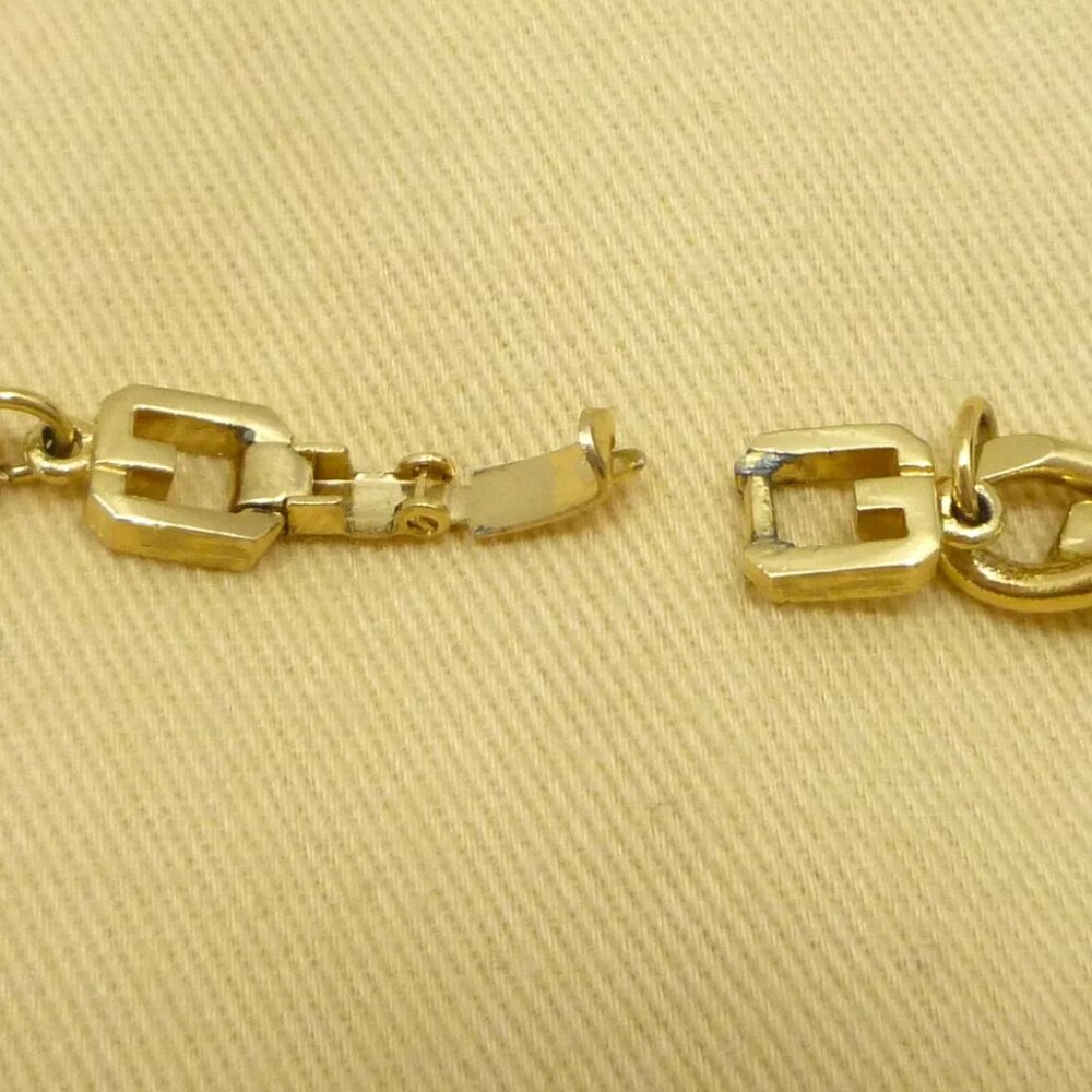 Authentic Givenchy Givenchy Rhinestone Necklace G… - image 7